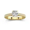 1.00ct Moissanite Engagement Ring 14K Gold