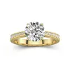 2.00ct Moissanite Engagement Ring 14K Gold