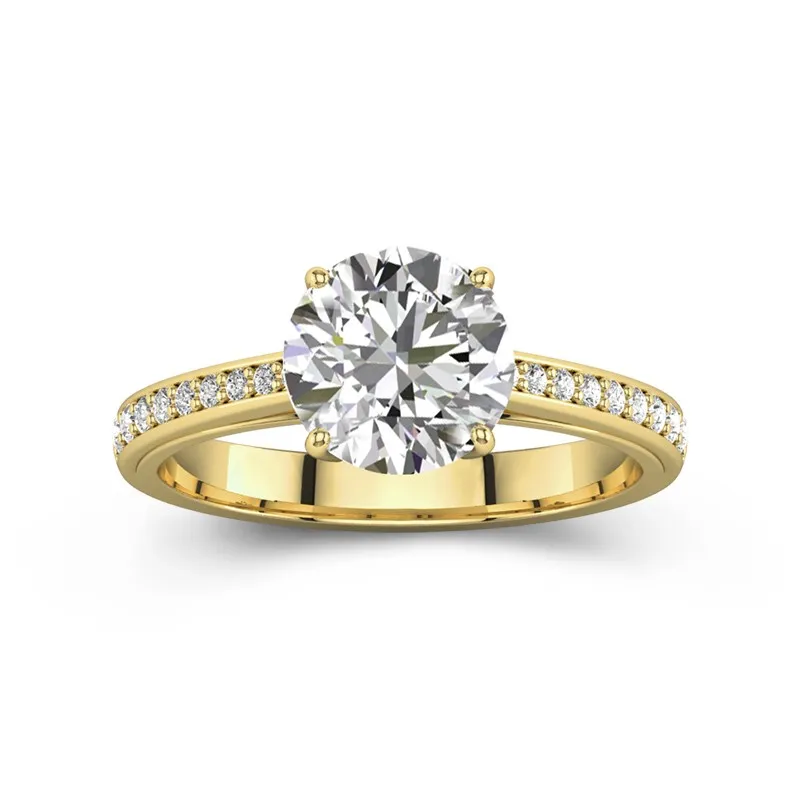 Cathedral Engagement Ring 2.00ct Moissanite