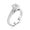 1.50ct Moissanite Engagement Ring 14K White Gold