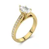 1.50ct Moissanite Engagement Ring 14K Gold