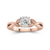 1.00ct Moissanite Engagement Ring 925 Sterling Silver