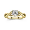 1.00ct Moissanite Bague de fiançailles Argent sterling 925