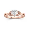 1.00ct Moissanite Bague de fiançailles Argent sterling 925