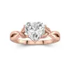 2.00ct Moissanite Engagement Ring 925 Sterling Silver