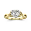 2.00ct Moissanite Bague de fiançailles Argent sterling 925