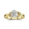 1.50ct Moissanite Engagement Ring 925 Sterling Silver