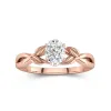 1.00ct Moissanite Engagement Ring 925 Sterling Silver