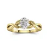 1.00ct Moissanite Bague de fiançailles Argent sterling 925