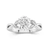 2.00ct Moissanite Engagement Ring 925 Sterling Silver