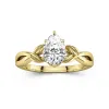 1.50ct Moissanite Engagement Ring 925 Sterling Silver