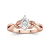 1.00ct Moissanite Engagement Ring 925 Sterling Silver