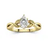 1.00ct Moissanite Bague de fiançailles Argent sterling 925
