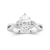 2.00ct Moissanite Engagement Ring 925 Sterling Silver