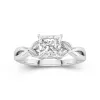 1.50ct Moissanite Engagement Ring 925 Sterling Silver