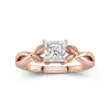 1.00ct Moissanite Engagement Ring 925 Sterling Silver