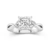 2.00ct Moissanite Engagement Ring 925 Sterling Silver