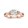 1.00ct Moissanite Engagement Ring 925 Sterling Silver