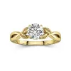 1.00ct Moissanite Bague de fiançailles Argent sterling 925