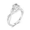 1.00ct Moissanite Engagement Ring 925 Sterling Silver