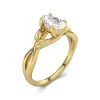 1.00ct Moissanite Bague de fiançailles Argent sterling 925