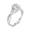 1.00ct Moissanite Engagement Ring 925 Sterling Silver