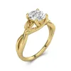 1.00ct Moissanite Bague de fiançailles Argent sterling 925