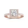 1.50ct Moissanite Engagement Ring 18K Rose Gold