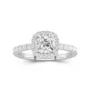 1.50ct Moissanite Engagement Ring 14K White Gold