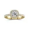 1.50ct Moissanite Engagement Ring 14K Gold