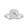 2.00ct Moissanite Engagement Ring 14K White Gold