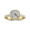 2.00ct Moissanite Engagement Ring 14K Gold