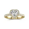 1.50ct Moissanite Engagement Ring 14K Gold