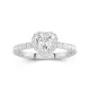 1.00ct Moissanite Engagement Ring 14K White Gold