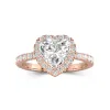 2.00ct Moissanite Engagement Ring 14K Rose Gold