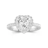 2.00ct Moissanite Engagement Ring 14K White Gold