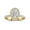 1.50ct Moissanite Engagement Ring 14K Gold