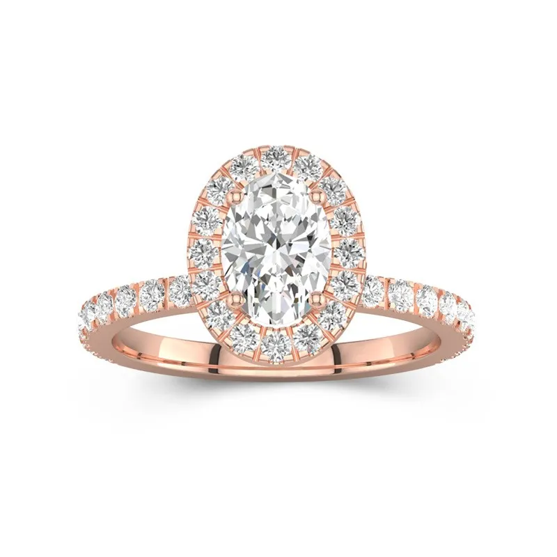 Elegant Oval 1.50ct Moissanite Engagement Ring