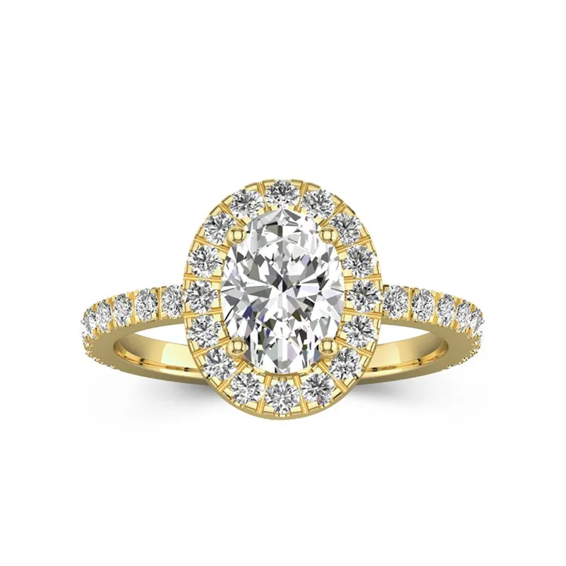 Elegant Oval 2.00ct Moissanite Engagement Ring