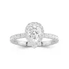 1.50ct Moissanite Engagement Ring 14K White Gold