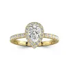 1.50ct Moissanite Engagement Ring 14K Gold