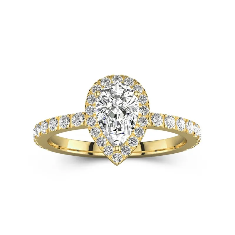 1.50ct Moissanite Engagement Ring 18K Gold