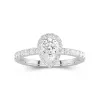 1.00ct Moissanite Engagement Ring 14K White Gold