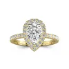 2.00ct Moissanite Engagement Ring 14K Gold