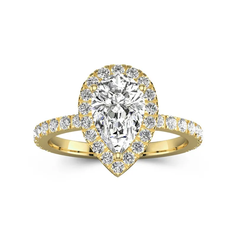 2.00ct Moissanite Bague de fiançailles Or 18 carats