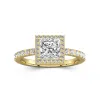 1.50ct Moissanite Engagement Ring 14K Gold