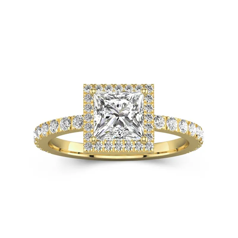 1.50ct Moissanite Engagement Ring 18K Gold