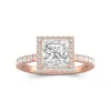 2.00ct Moissanite Engagement Ring 14K Rose Gold