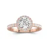 1.50ct Moissanite Engagement Ring 14K Rose Gold