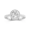 1.50ct Moissanite Engagement Ring 14K White Gold